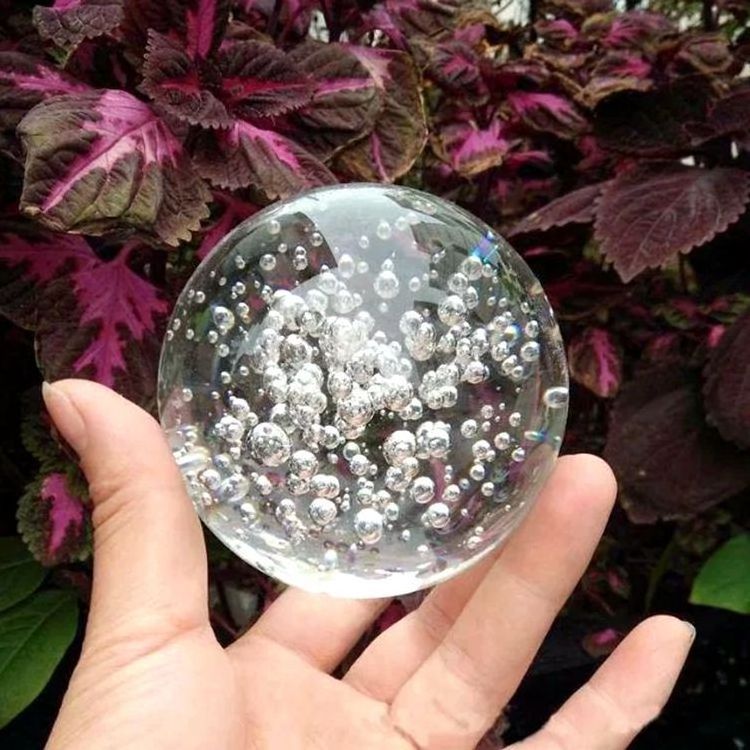 Crystal Glass Air Bubble Crystal Ball Wholesale 50MM 60MM 80MM Home Decorative Crystal Ball