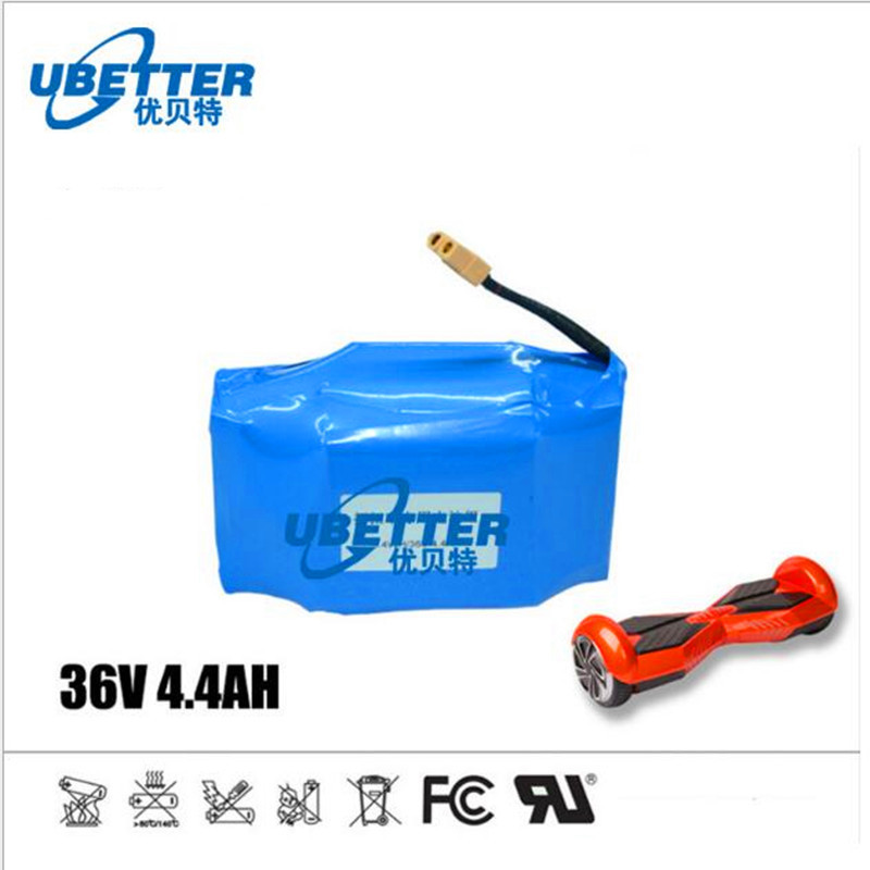 Rechargeable 26650 18650 10s2p 36v 4400mah Lithium Ion Battery Pack For Balance Scooter