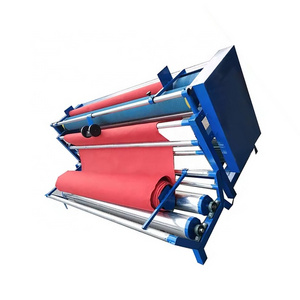 Customized width and length roll to roll printing textile fabric cutting machine textile rolling machine