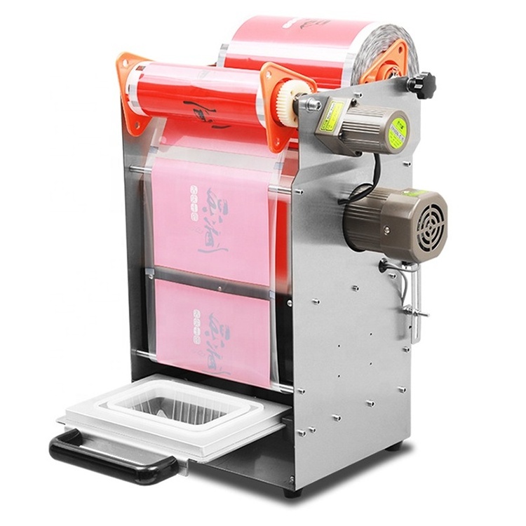 Automatic plastic bubble tea water boba cup can sealer film machine cup fully automatic sealer