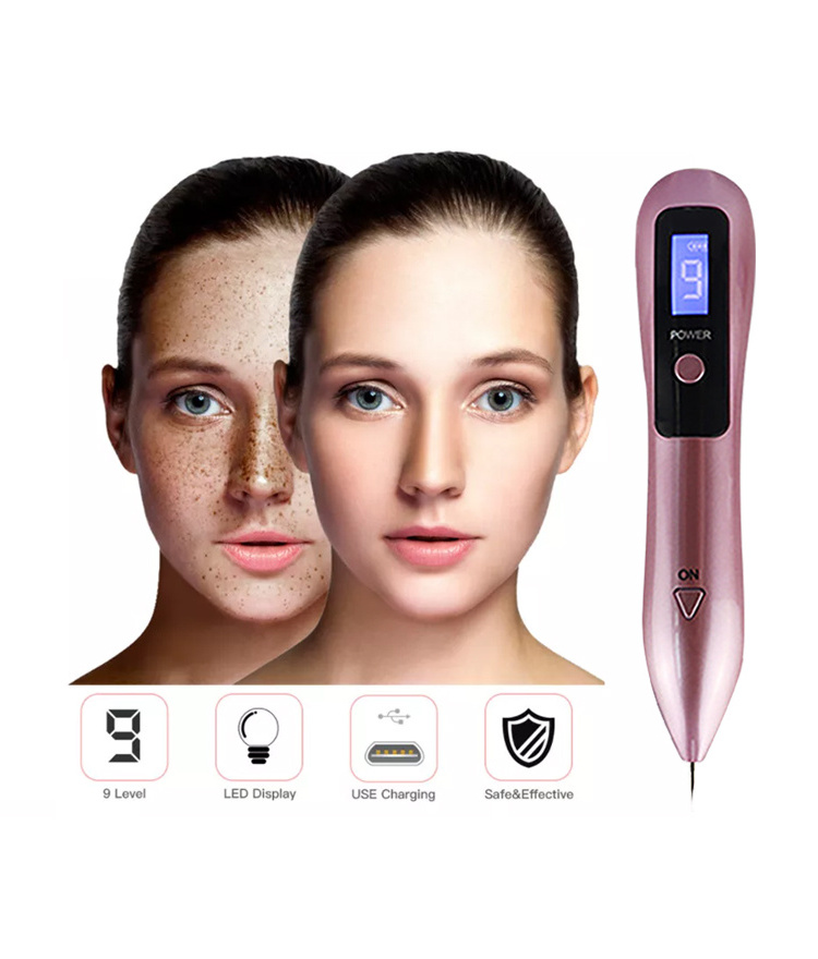 LCD LED Lighting Tattoo Mole Removal Machine Face Care Skin Tag Removal Freckle Wart Dark Spot Remover Plasma Pen