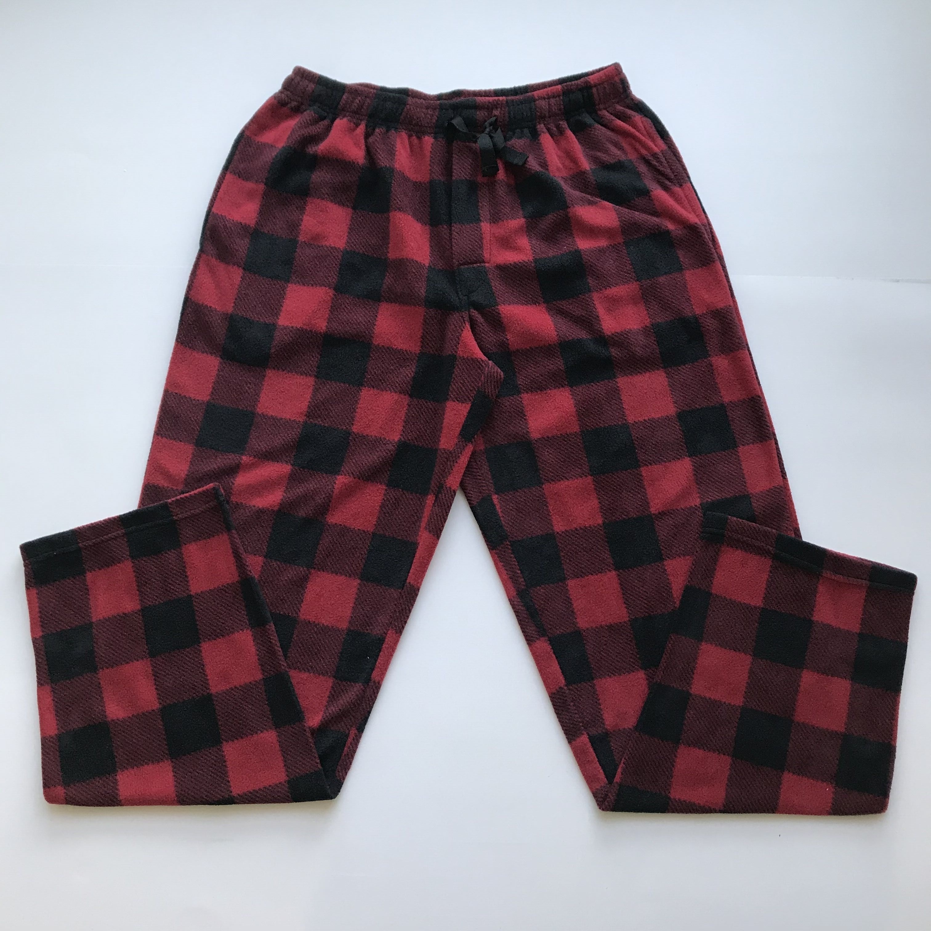 U and B Wholesale Custom Logo Loose Fit Check Pattern Comfortable Casual Sleepwear Men's Flannel Pajama Trousers Pants