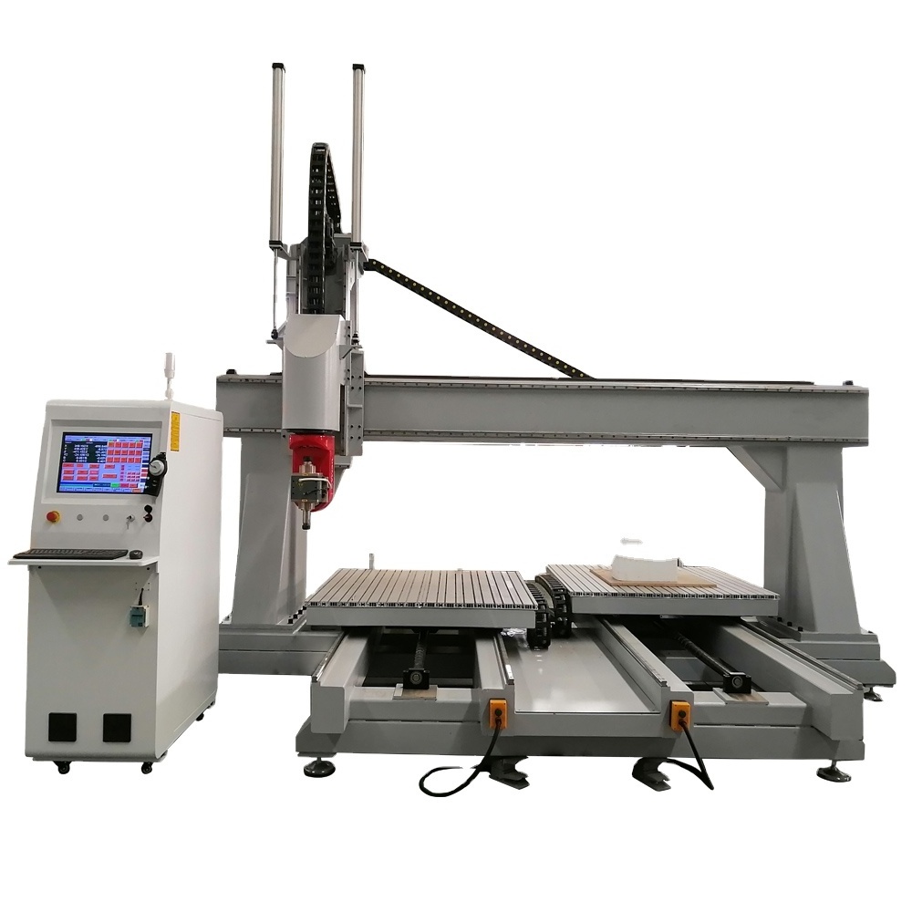 Engraving 5 Axis Cnc Router Milling Machine Woodworking Wood UW-A1212-25A Car Boat Mold used Eps Foam 5Axis Production Machine