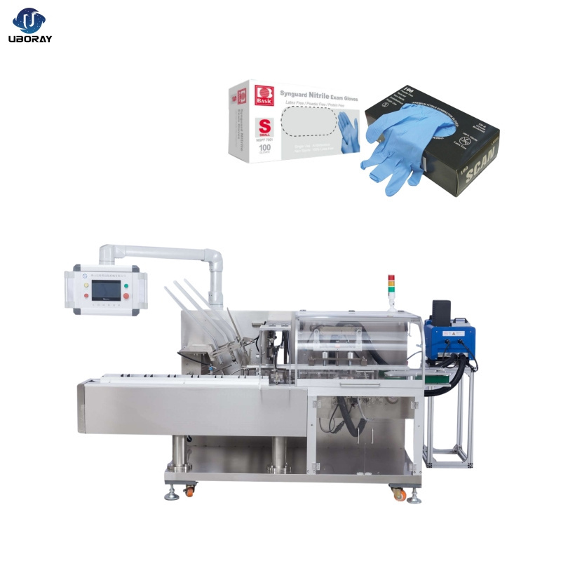 Automatic disposable gloves box packing machine surgical glove cartoning machine