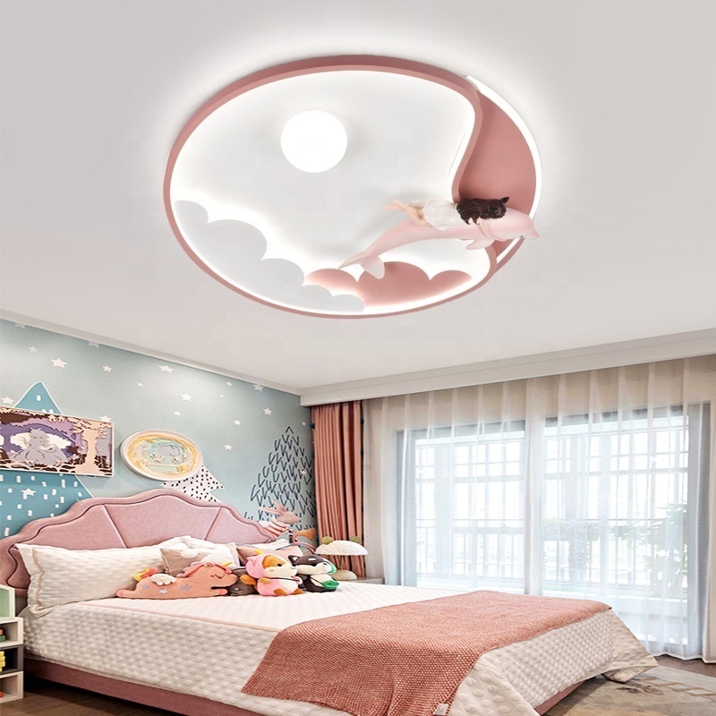 Eye Protection Kids Lustr Children Room Ceiling Lighting Fixtures For Boys Girls