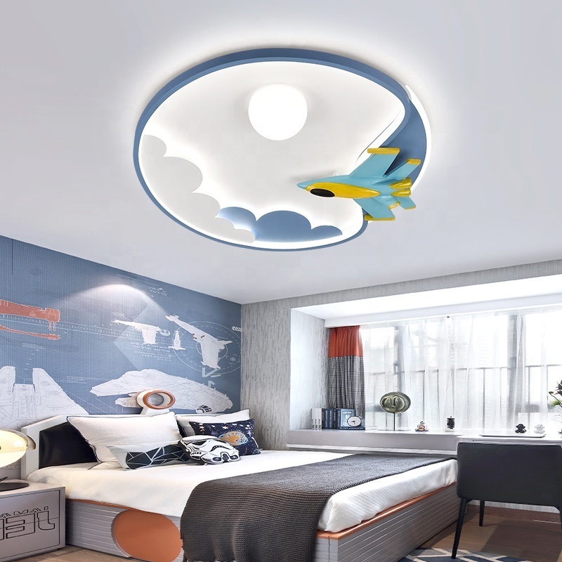 Eye Protection Kids Lustr Children Room Ceiling Lighting Fixtures For Boys Girls