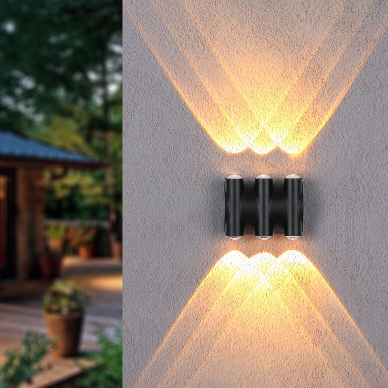 Garden Light Lounge Yard Patio Led Waterproof IP65 Outdoor Wall Lamp Black