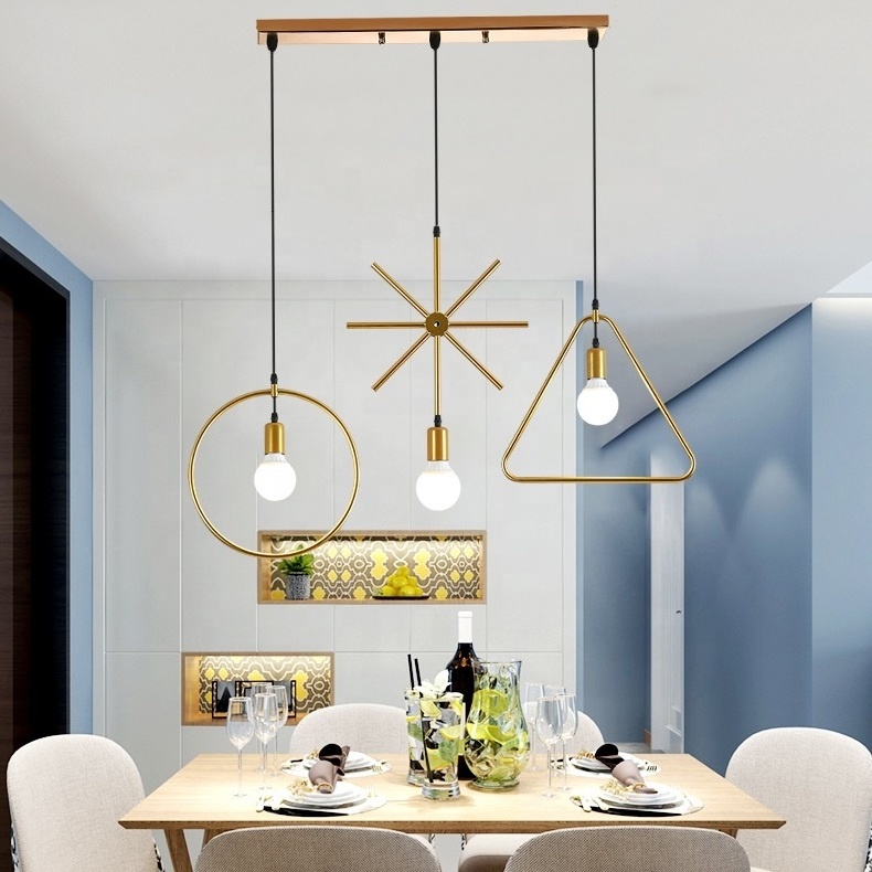 E27 Home Restaurant Dinning Table Iron Chandelier Pendant Light Kitchen Island