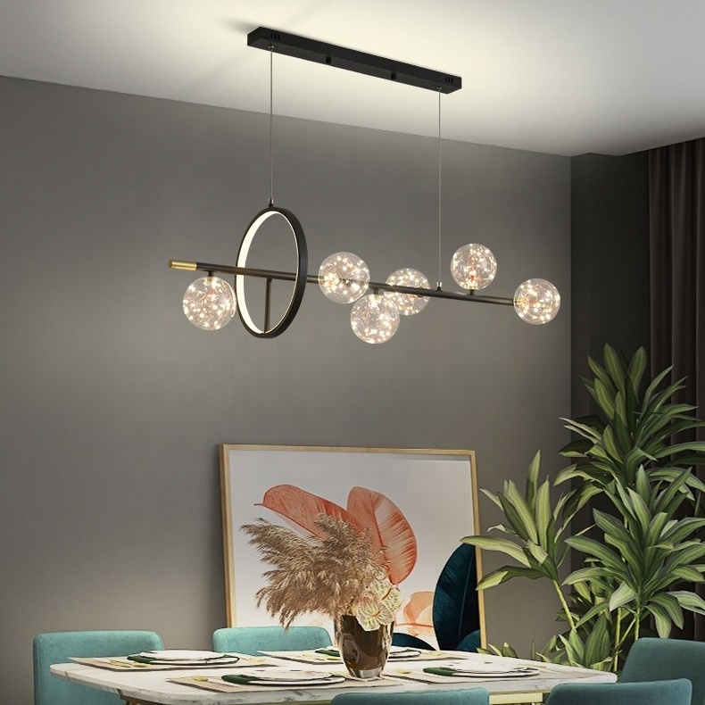 Flush Mount Bubble Led Modern Sputnik Chandelier Pendant Light Fixture For Home