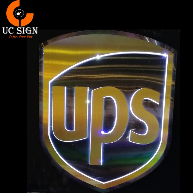 Name Sign Custom Led Back  Halo Lit  Channel Lighted Signage advertising 3D Wall Logo lighting signs