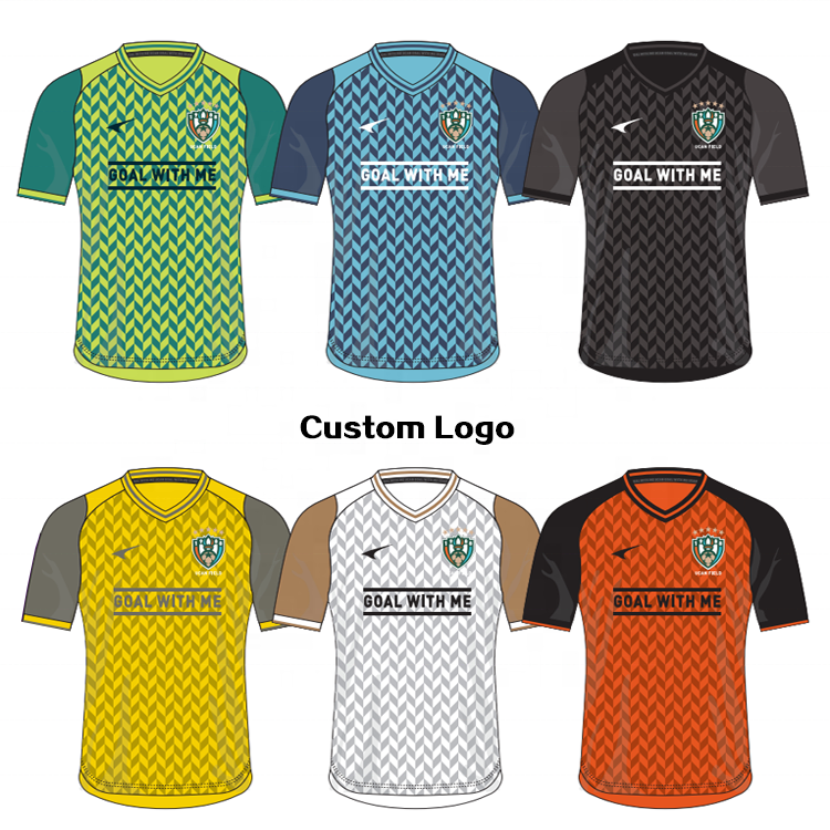 Wholesale Custom Logo Screen Printing Football Club Soccer Team for Men Customized Soccer Jersey Football Uniform