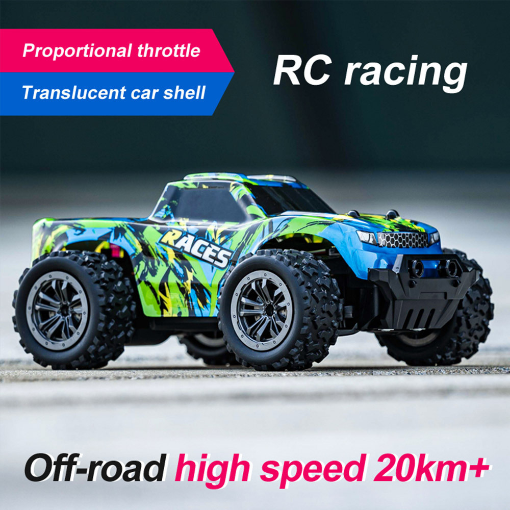 2.4G 1/20 RC Truck Toy Remote Control Car Off-Road Vehicle High Speed Big Tires RC Monster Truck With Light