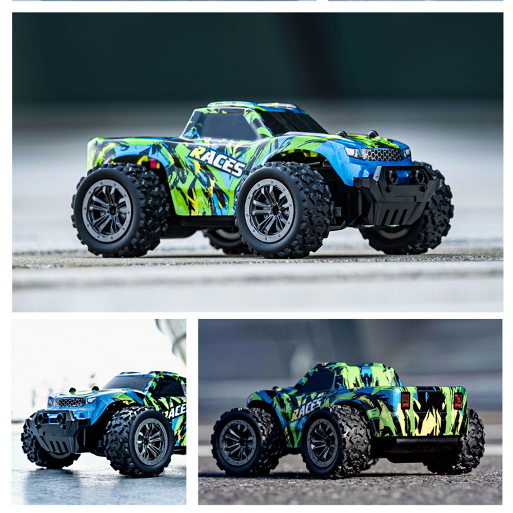 2.4G 1/20 RC Truck Toy Remote Control Car Off-Road Vehicle High Speed Big Tires RC Monster Truck With Light