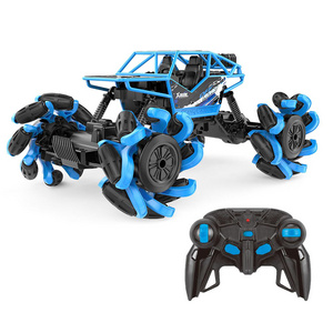 1/16 2.4G Alloy RC Drift Stunt Car With Explosion Wheels 360 Rotation Rock Crawler RC Monster Truck Car 4x4 Toys