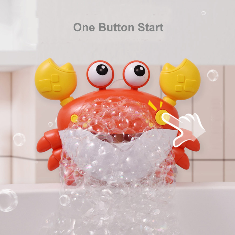 Bubble Maker Crab Toys With Music Bathroom Bath Tub Shower Crab Toys For Baby