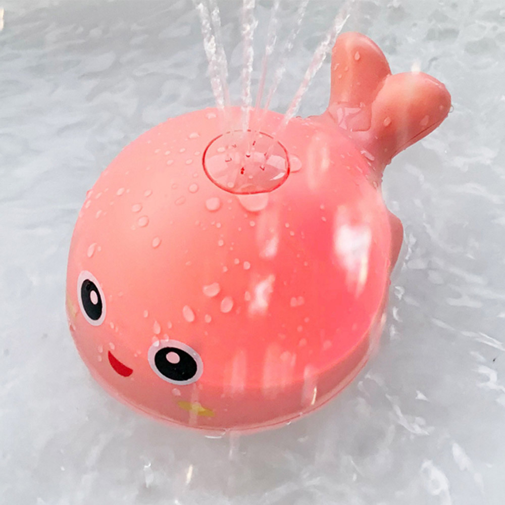 Children Shower Bath Toys Electric Musical Light Up Spray Water Whale Bath Toys