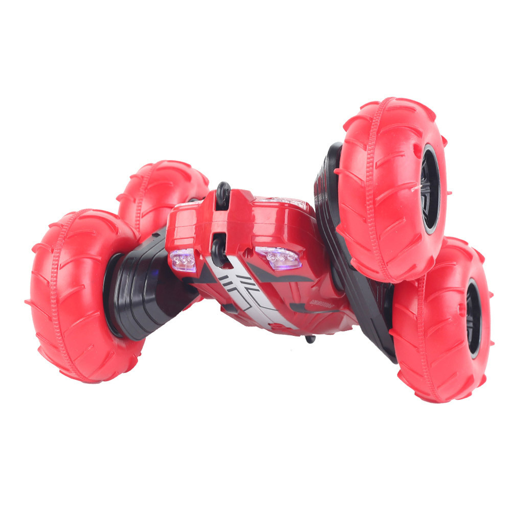 Hot selling 2.4G Remote Control 360 Degree Rolling Inflate Wheel RC Stunt Car With Air Pump For Children