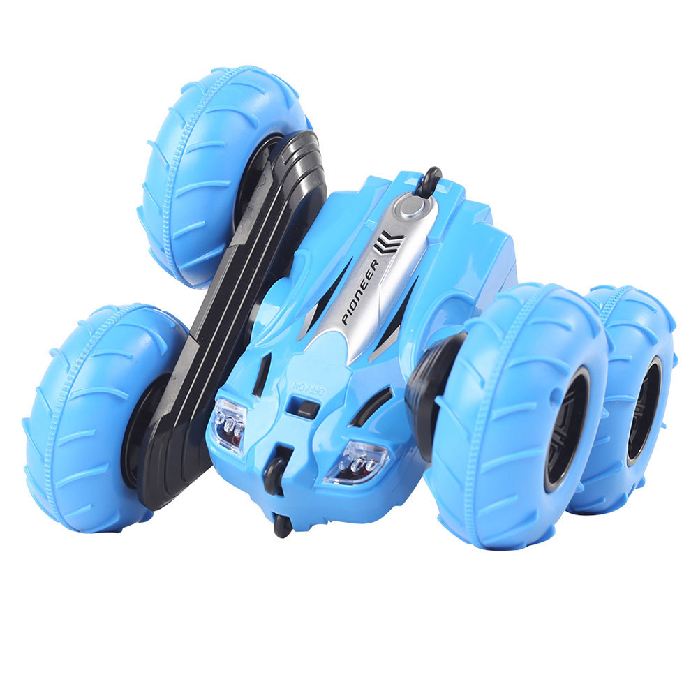 Hot selling 2.4G Remote Control 360 Degree Rolling Inflate Wheel RC Stunt Car With Air Pump For Children