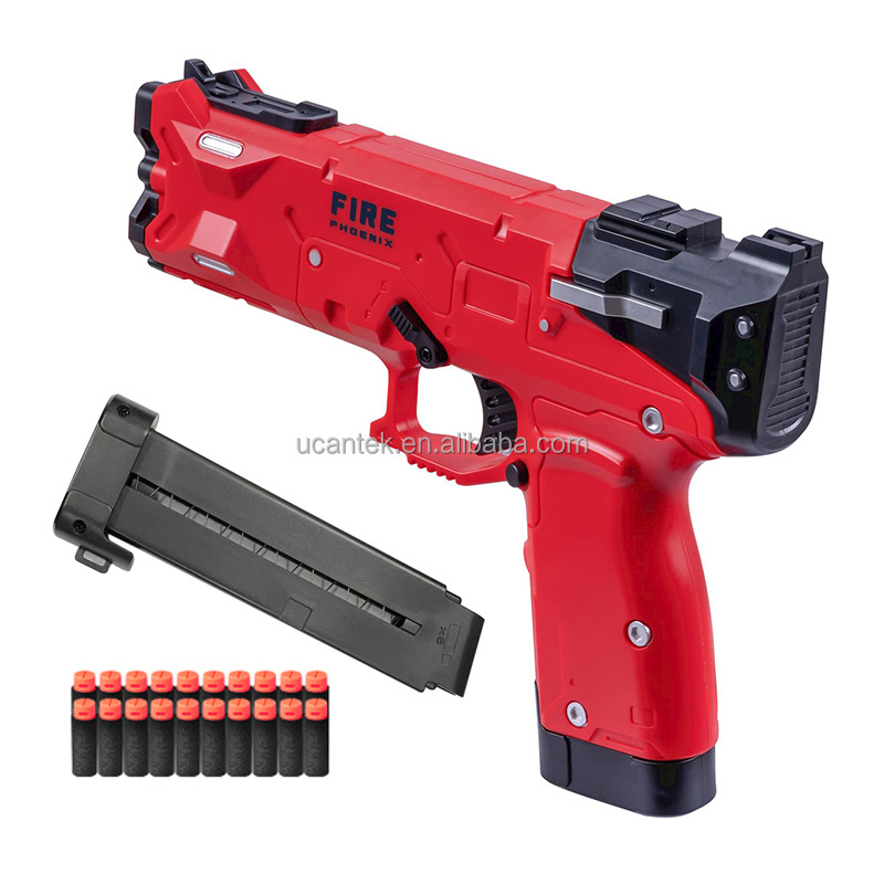 Fire Phoenix Blaster Soft EVA Foam Bullet Gun With Magazine Shooting Game Glock Toy Pistol for Boys