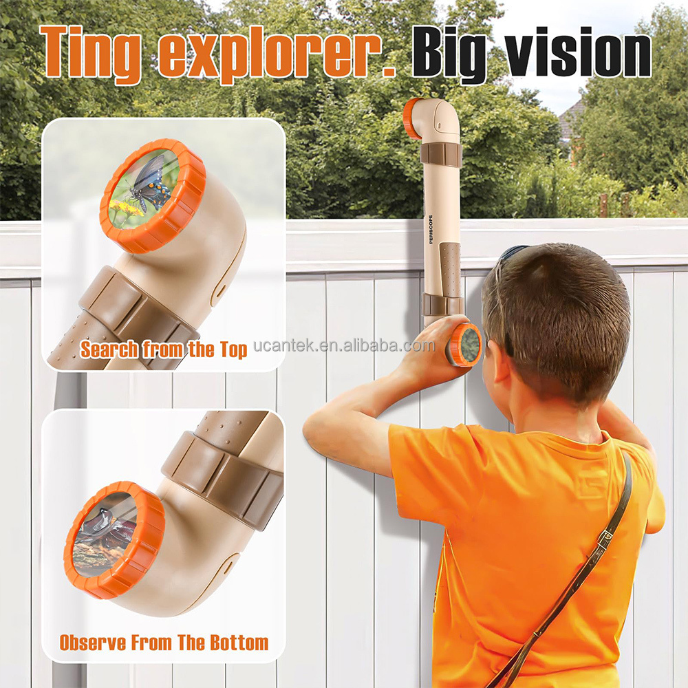 Children Outdoor Nature Exploration Toys Compass Flashlight Insect Net Bug Catcher Explore Adventure Kit For Kids