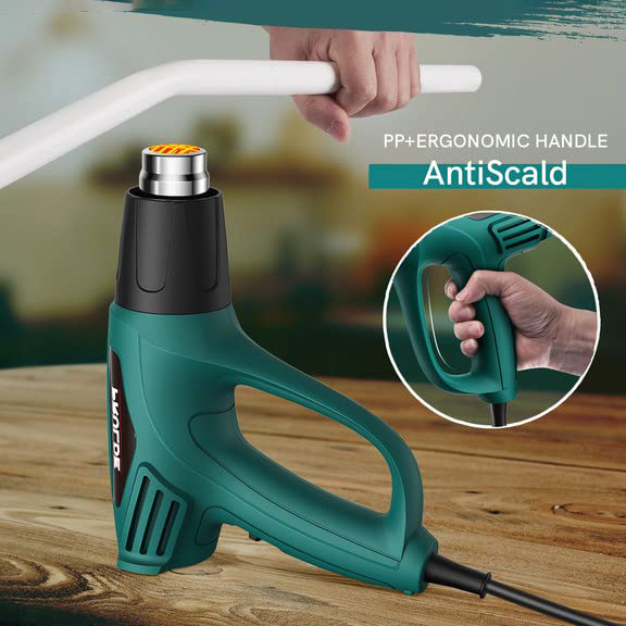 Pistola De Calor Digital Display Hand Shrink Wrap Portable Hot Air Gun Electric Industrial Hot Air Blower Mini Heat Gun Machine