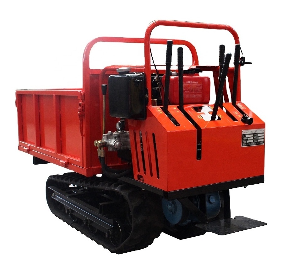 mini hydraulic rubber tracked dumper/self loading mini dumper