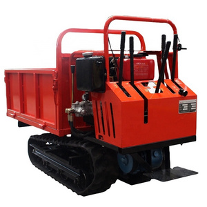 mini hydraulic rubber tracked dumper/self loading mini dumper