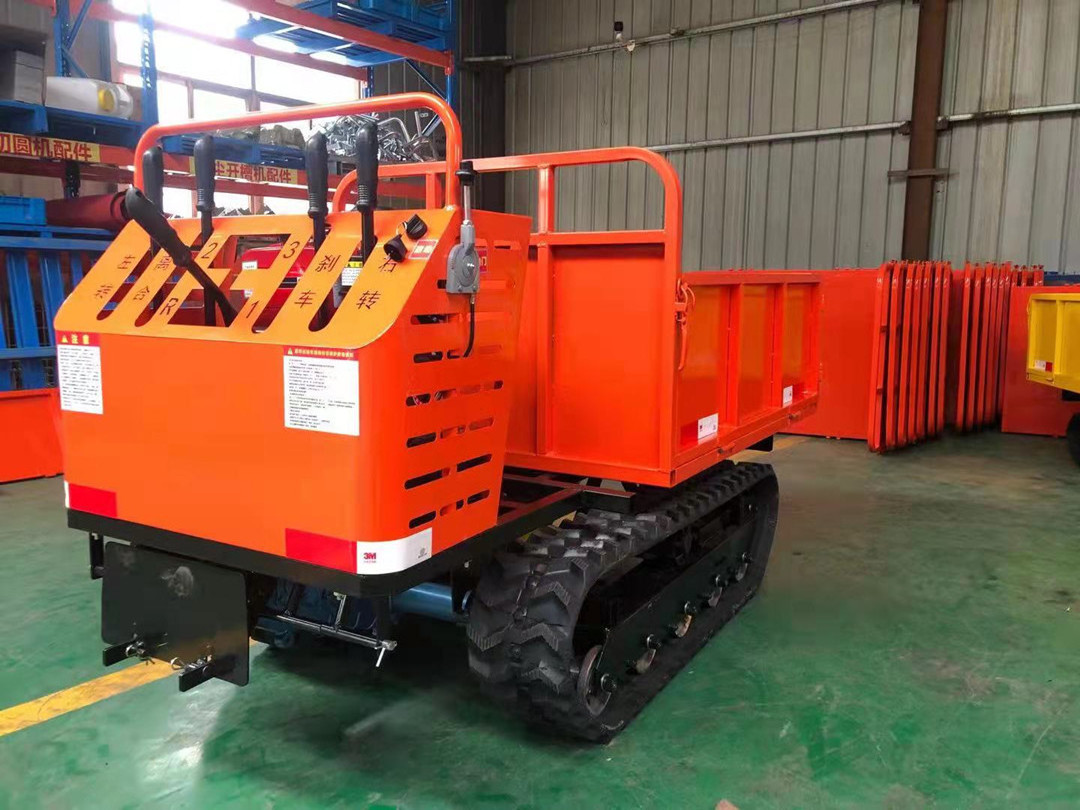 mini hydraulic rubber tracked dumper/self loading mini dumper