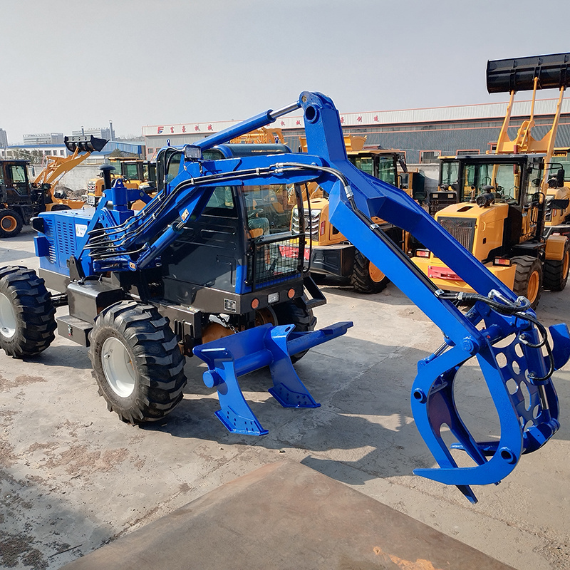 Sale Small Hydraulic Lifting Arms Grab Attach Log Wood Grapple Loader Bell Sugarcane loader