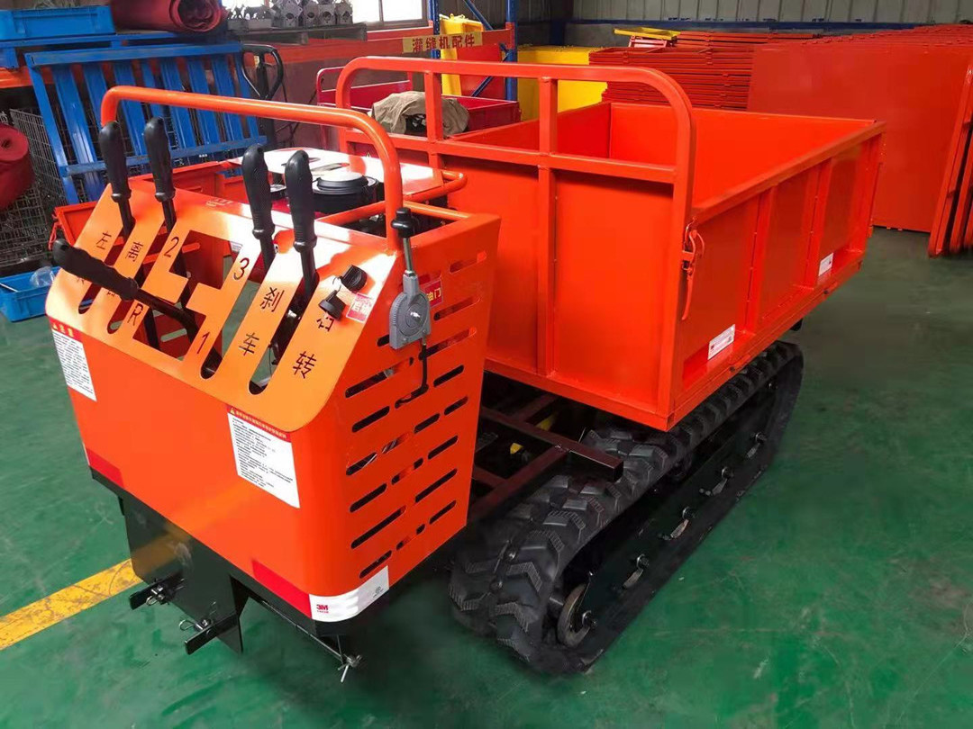 mini hydraulic rubber tracked dumper/self loading mini dumper