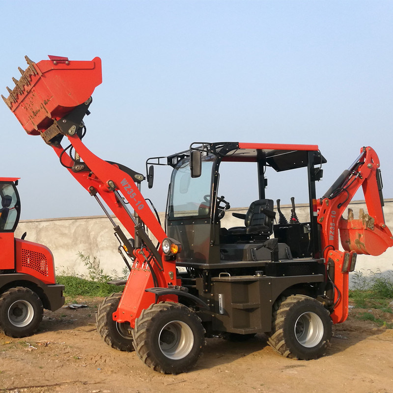 Multi-purpose 4 Wheel Hydraulic Backhoe Loader New 3ton 5ton Towable Backhoe