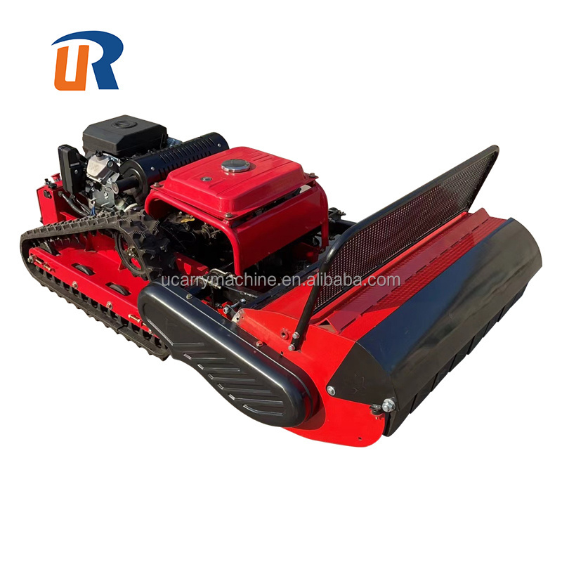 High efficiency heavy duty large/small 4 stroke crawler remote control bush cutter with good price