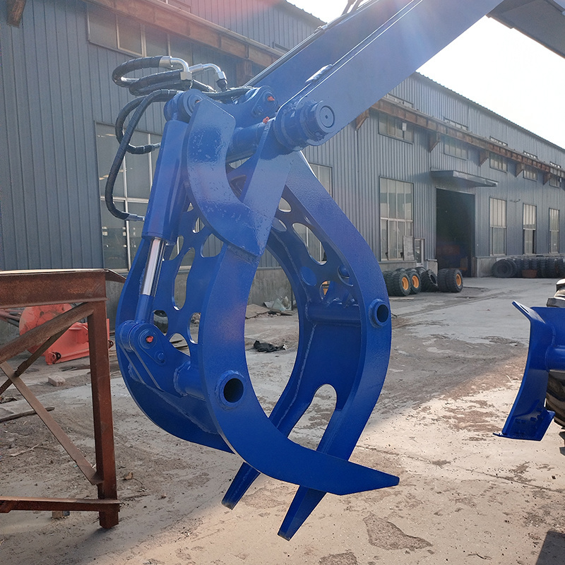 Sale Small Hydraulic Lifting Arms Grab Attach Log Wood Grapple Loader Bell Sugarcane loader