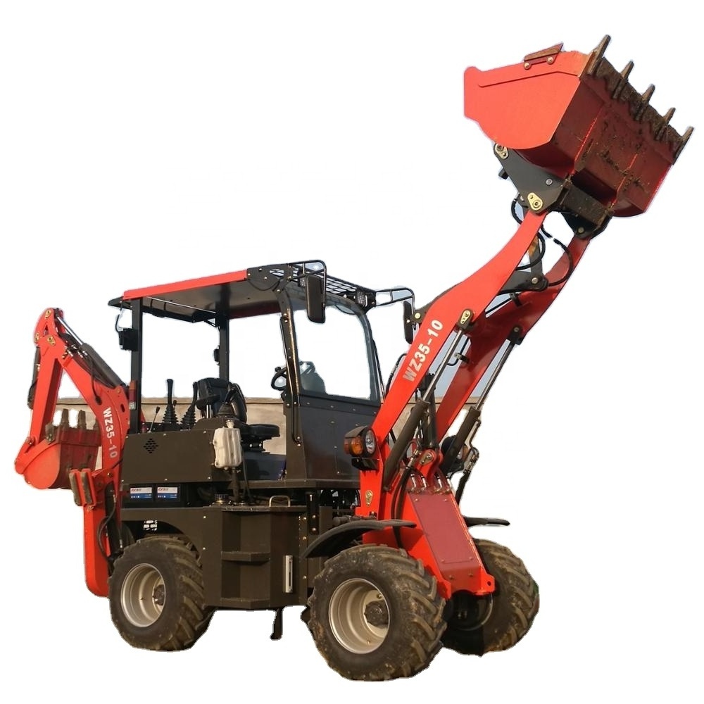 Multi-purpose 4 Wheel Hydraulic Backhoe Loader New 3ton 5ton Towable Backhoe