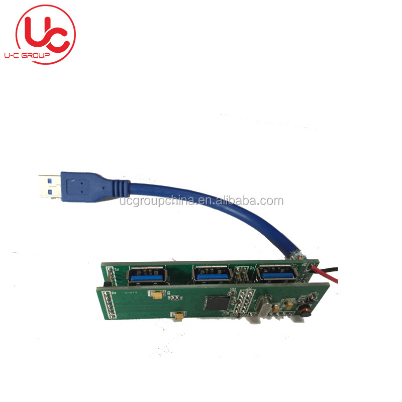 Custom 7 port usb 2.0 data charging hub pcb circuit board