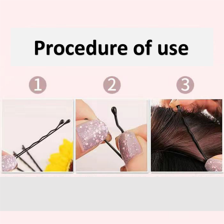 Hot sale simple basic black hairpin 100pcs/pack hair clip set bobby pins for woman