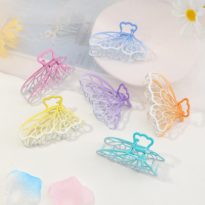 Wholesale high quality butterfly metal hair claw clips hair clips large hair accessories for girls women