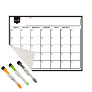 Dry Erase Board For Fridge Magnetic Monthly Calendar Reusable Whiteboard Stickers Dry Erase Sticker