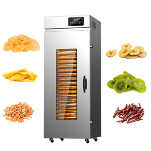 Commercial vegetable stainless steel dehydrator machine food dehydrator professional fruit dryer with rotary 22 trays