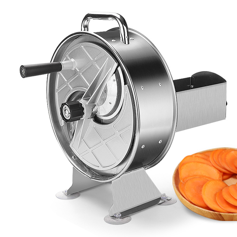 Commercial multi-functional large capacity manual vegetable slicer Industrial apple banana slicer