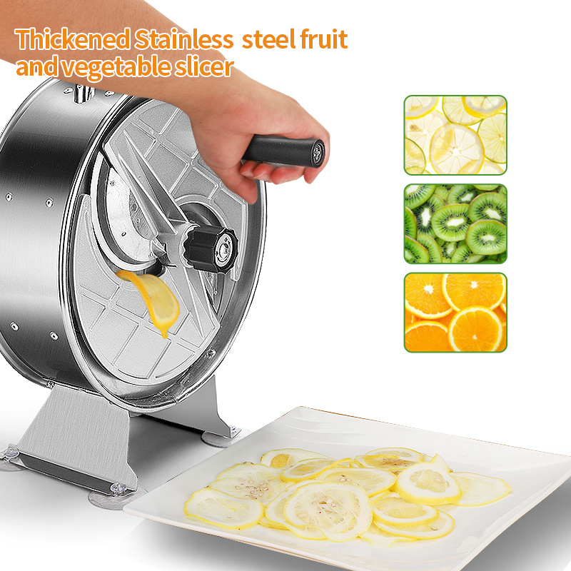 Commercial multi-functional large capacity manual vegetable slicer Industrial apple banana slicer