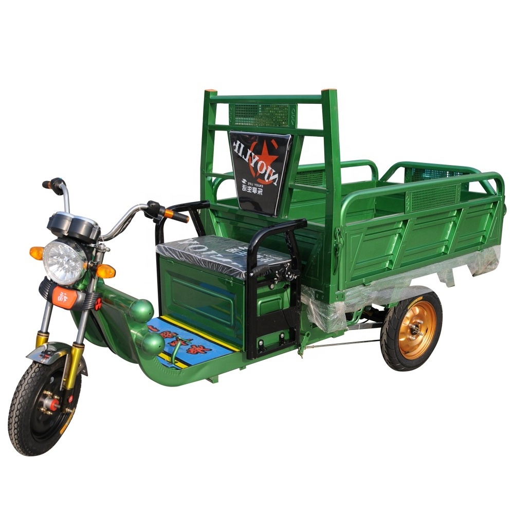 CE China high quality cargo tricycle/three chinese three wheel electric motorcycle