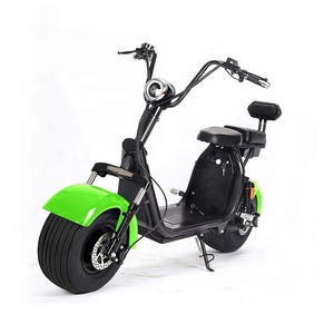 New Design 2000W 60V 20Ah Fat Tire Electric Citycoco Scooter Motorcycle with 2 Removable Batteries