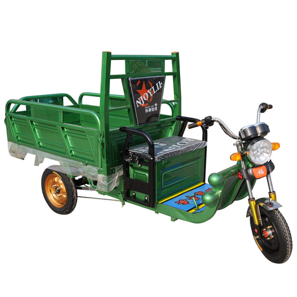 CE China high quality cargo tricycle/three chinese three wheel electric motorcycle