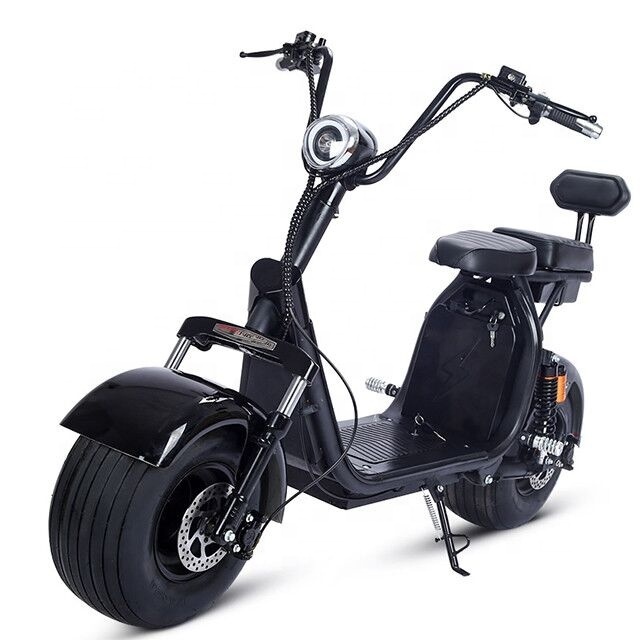 New Design 2000W 60V 20Ah Fat Tire Electric Citycoco Scooter Motorcycle with 2 Removable Batteries