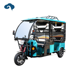 Powerful Electric Tuktuk Moto Taxi Tricycle E Rickshaw Industrial Zone Vehicle For Passenger