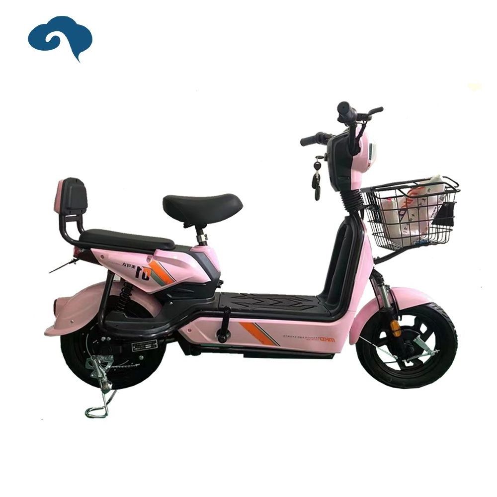 Pink 350W Electric Citycoco Scooter E Patinetas Motorcycle With Front Cart For Girls