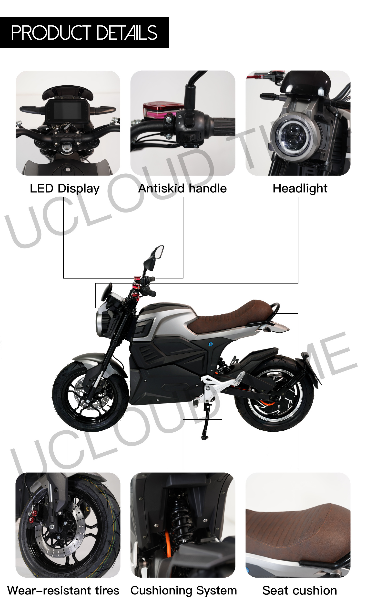 3PLUSCOCO Chinese Factor New Design 4000W Electric Motorcycles High Speed 70km/h Electric Chopper Motorcycle