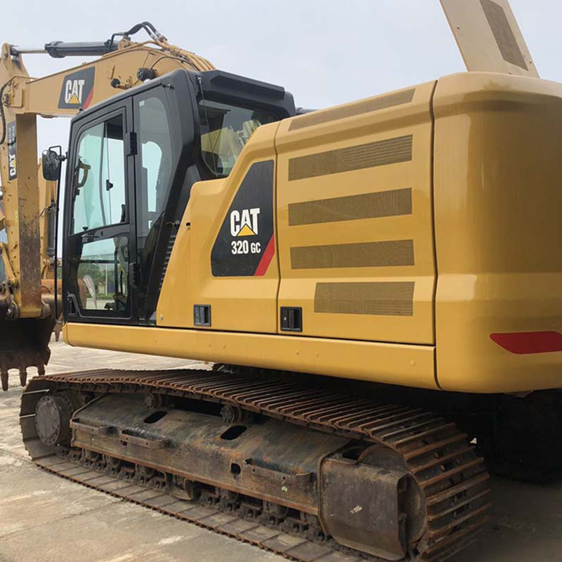 20ton caterpillar 320c Boat Digger used Amphibious Excavator with Side Pontoon for sale