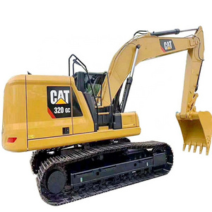 20ton caterpillar 320c Boat Digger used Amphibious Excavator with Side Pontoon for sale